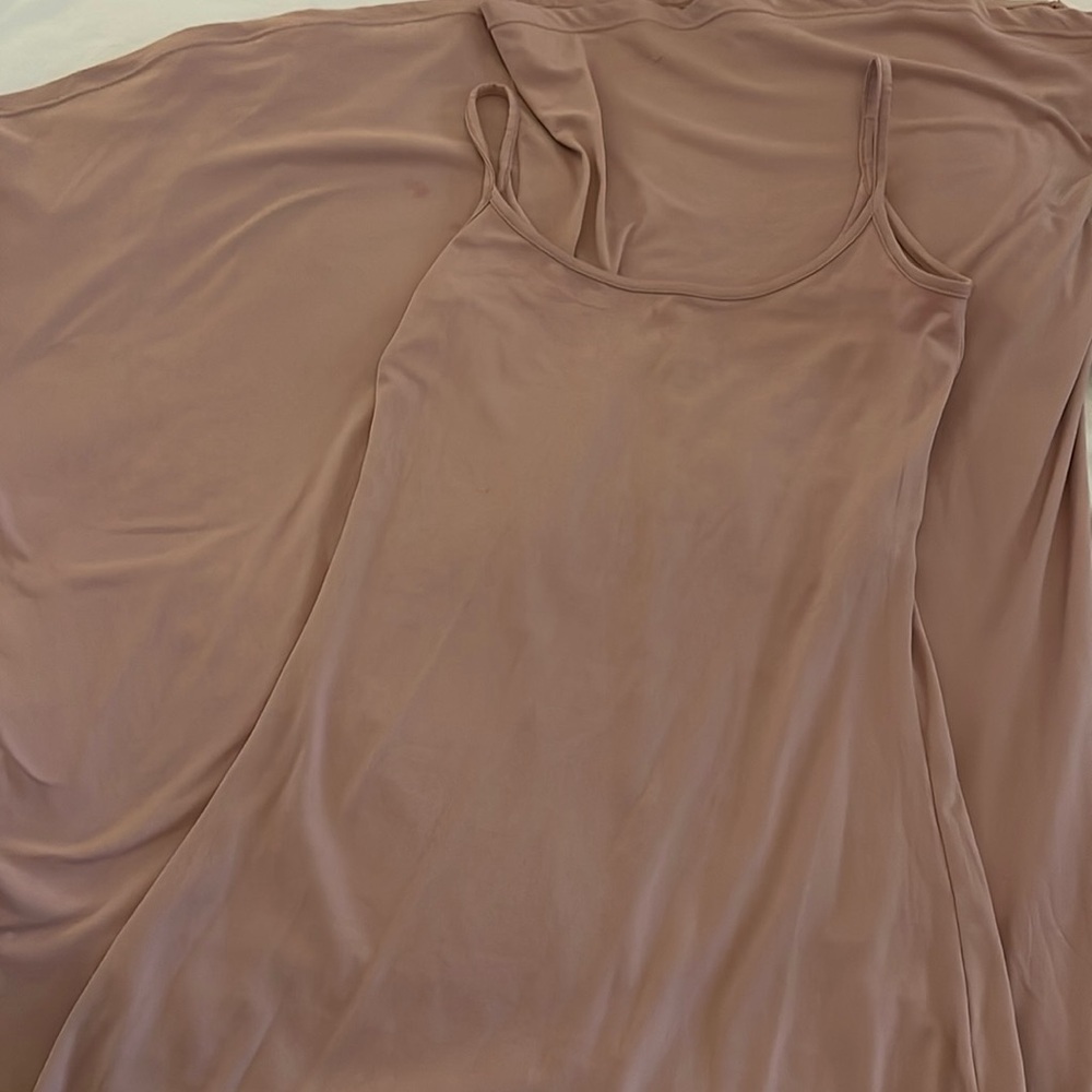 Bumpsuit blush dress